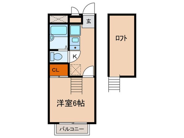 カーサ曽池町の物件間取画像